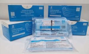 3-Layer Disposable Medical Mask Sterilization Grade with Melt-Blown Layer Protection Blue Three-Layer (50PCS / box)