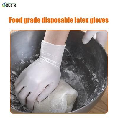 EU Certified Factory Produces High-Quality Natural Latex Gloves for Environmental Protection and Disposable Medical Examination Large Gloves