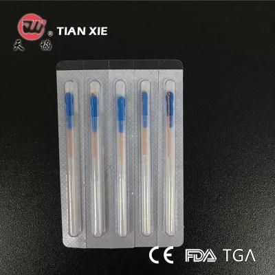 Factory Price Disposable Sterile Copper Wire Handle Acupuncture Needle for Beginners