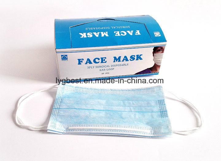 Factory Disposable Nonwoven Face Mask 3 Ply