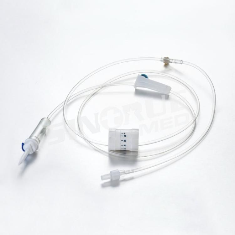 Hospital Disposable Medical Infusion Set with Regulator