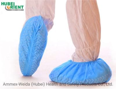 Odorless Non-Toxic Single Use Non-Woven Shoe Covers with Non-Slip Sole for Medical Use