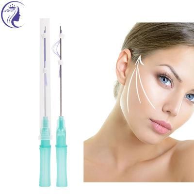 Top Sale No Side Effect Surgica Suture Polydioxanone V Lifting 4D Pdo Thread with Needle