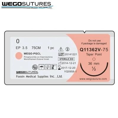 Violet or Undyed Pgcl Surgical Sutures