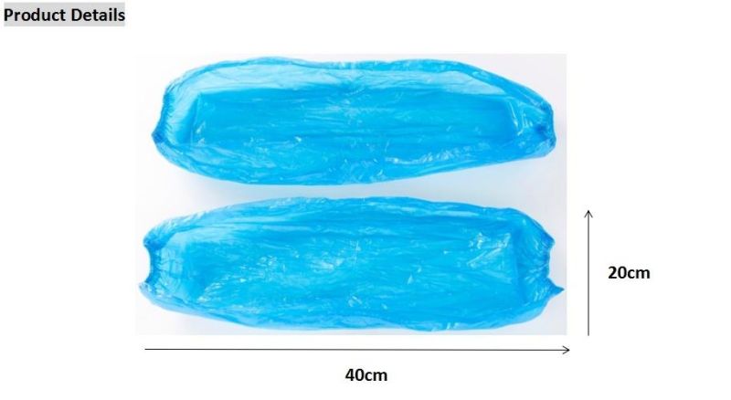 Disposable Cleaning Waterproof Plastic PE Oversleeve Arm Sleeves Covers with Elastic