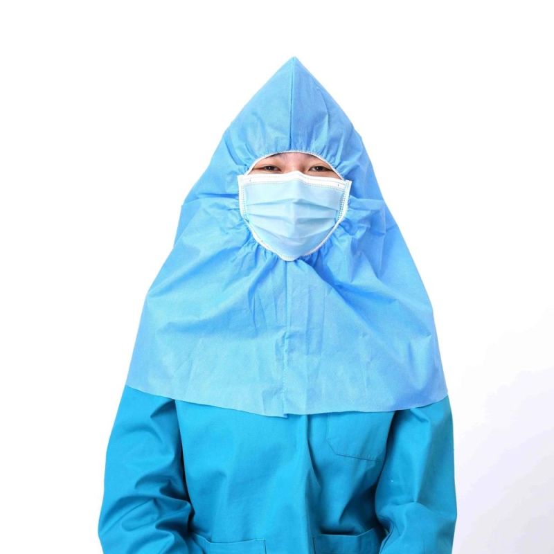 OEM Professional Cleanroom Non-Woven Disposable Balaclava Hood Snoods Cover Headwear Prevent Dust Hood