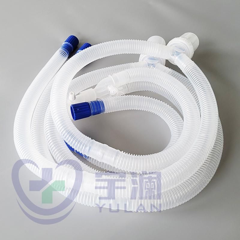 Medical Disposable Sterile Corrugated Ventilator Breathing Circuit for Adult