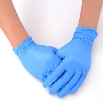 Disposible Powder Free SGS Nitrile Gloves Ce En455 Blue Black Color Size From S to XL