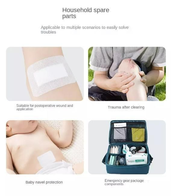 Wound Care Products Adhesive Wound Dressing Non-Woven Adhesive Wound Dressing 10X25cm