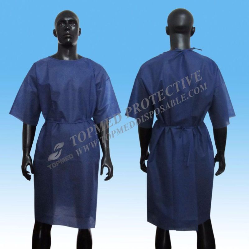 Other Medical Consumables Disposable Non-Woven PP/SMS Patient Gown Health Care Patient Robe