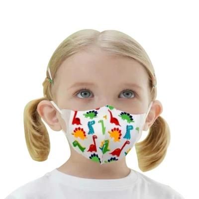 4ply Colorful Printing Disposable Nonwoven Children Face Mask