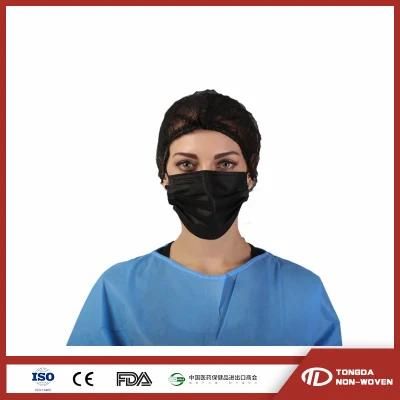 Medical Mask with Filter Non Woven 3 Layers Disposable Face Mask Black Surgical Mask