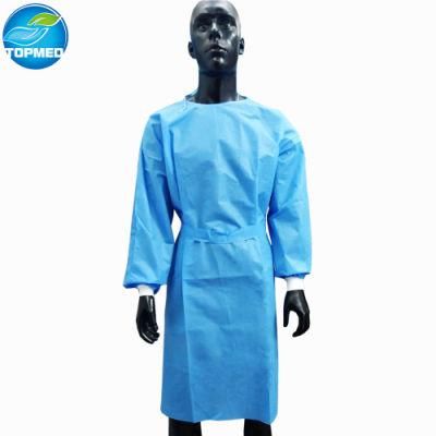 Surgical Gown Protective Non-Reinforced Gown with XL Blue