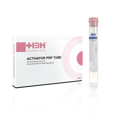 Disposable Blood Collection Prp Centrifuge Machine Activator Anticoagulant 10ml Prp Tube