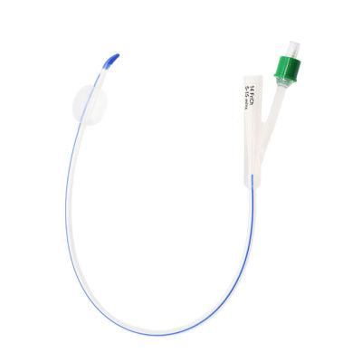2 Way Tiemann Silicone Foley Catheter with Hard Valve