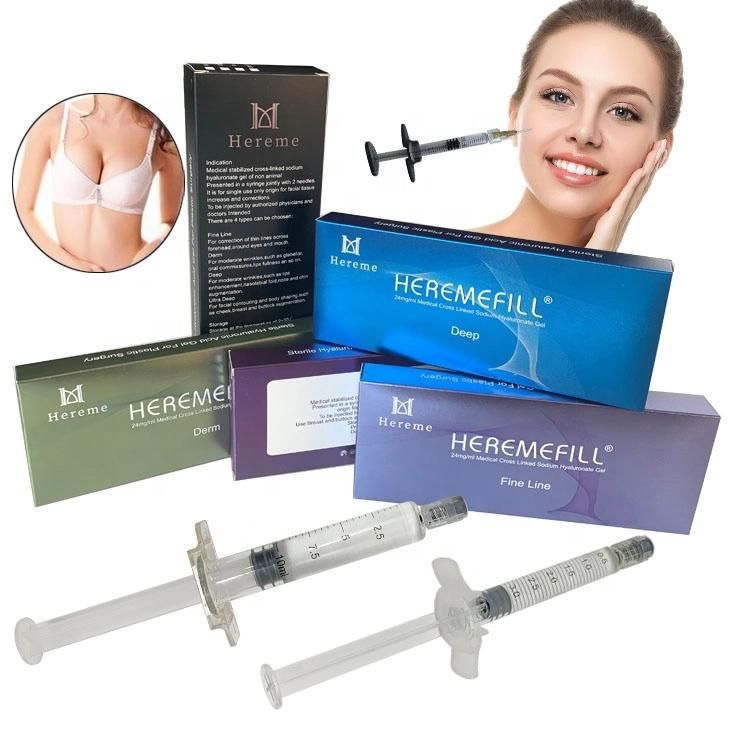 Heremefill Hot Sells Anti-Aging and Wrinkle-Removing Hyaluronic Acid Dermal Fillers