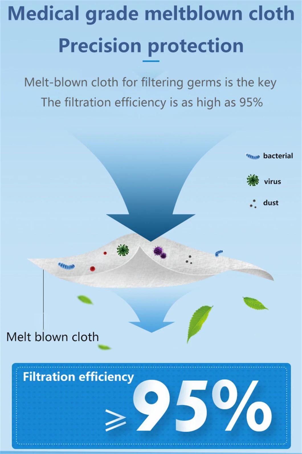 Melt-Blown 3plys Disposable Surgical Face Mask Medical Face Mask