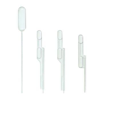 Laboratory Products 75UL Drop Volume 8.5UL Double-Balloon Disposable Plastic PE Material Medical Pasteur Pipette