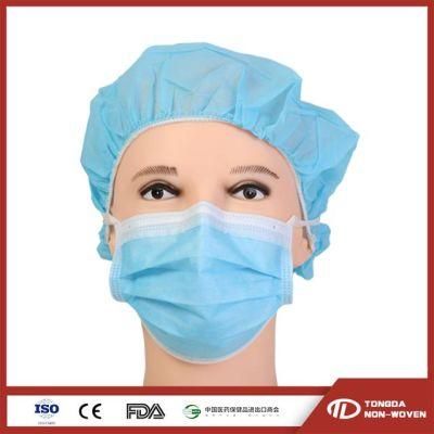 Hospital Use Tie-on Disposable Non-Woven 3 Ply Surgical Face Mask