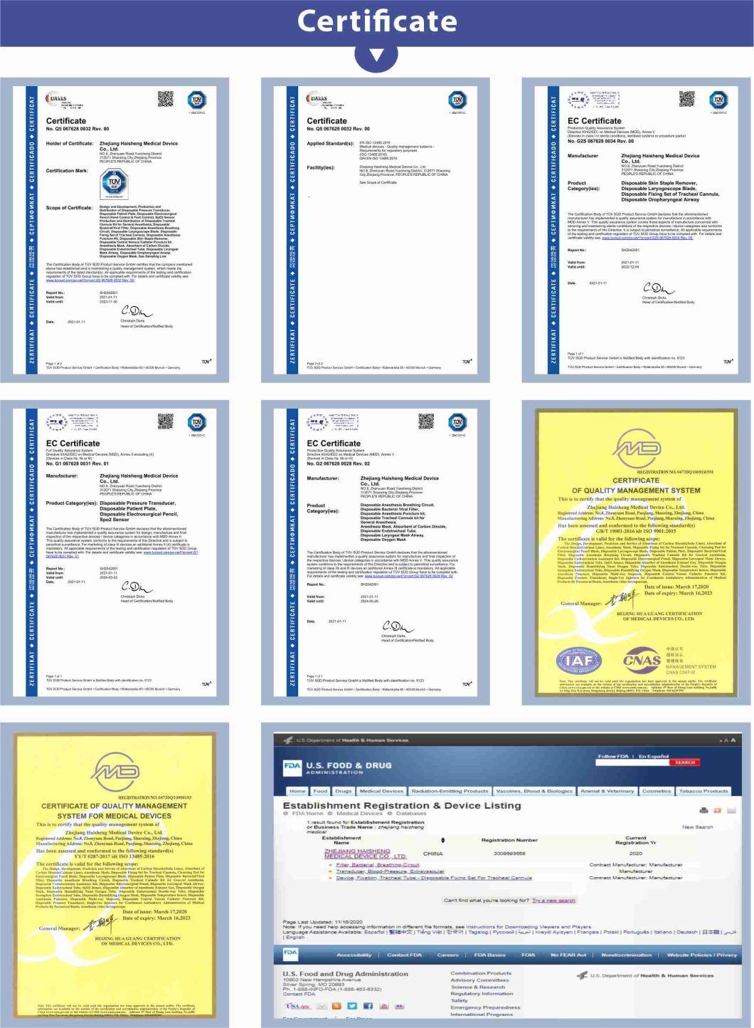 Comprehensive Range of Sizes Disposable Endotracheal Tube (Reinforced)