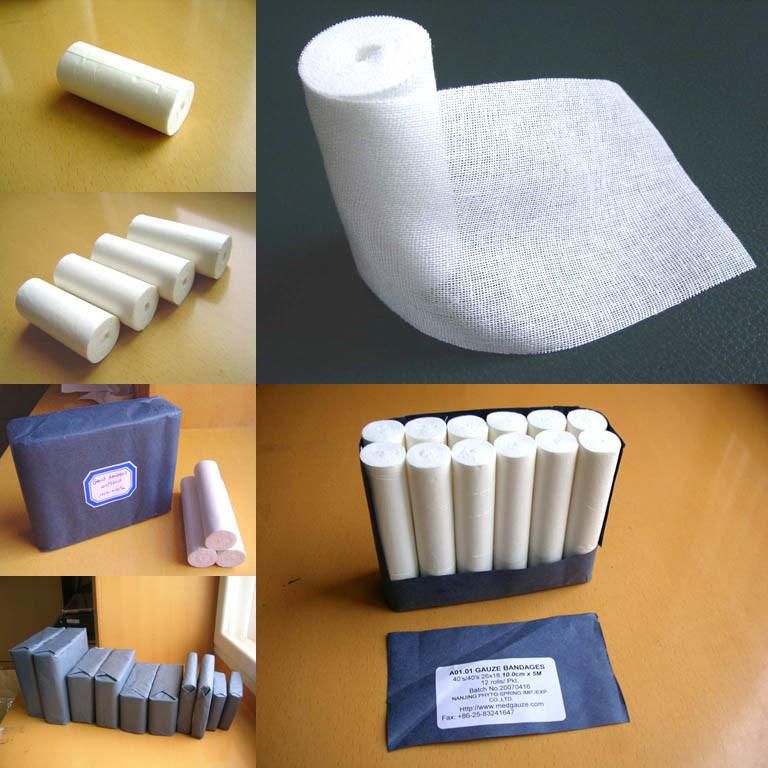 Disposable Sterile Medical 100% Absorbent Cotton Gauze Bandage