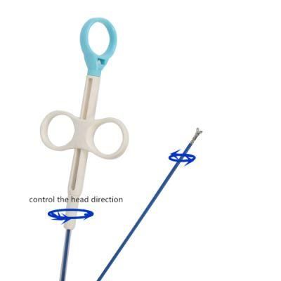 Disposable Gastroenterology Rotatable Control The Head Direction Biopsy Forceps with Oval Jaw Head Coated