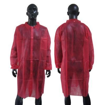 Disposable Nonwoven Medical Work Uniform Lab Coat