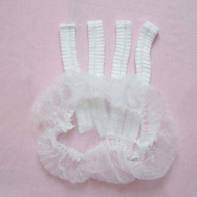 Disposable White Non Woven Mob Caps Hygiene/Catering/Factory Use