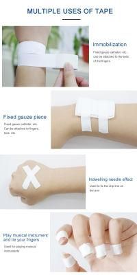 Mdr CE Approved Medical Surgical Highly Breathable Adhesive Plaster Tape with Cotton Cloth and Glue