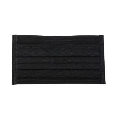 Adult 3 Ply 50 Packing Non Woven Anti Virus Sanitary Medical Disposable Earloop Black Surgical Mask