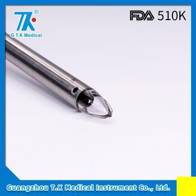 150mm Optical Bladeless Tip Trocar Laparoscopic Insufflation Trocar