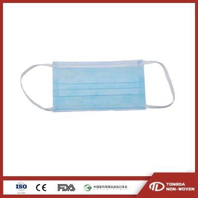 Wholesale High Quality Surgical Mask Blue Earloop Non Woven Masker 3ply Disposable Medical Face Maskss