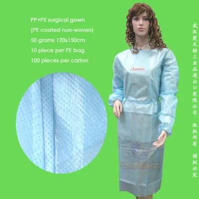 Disposable PP+PE Surgical Gown