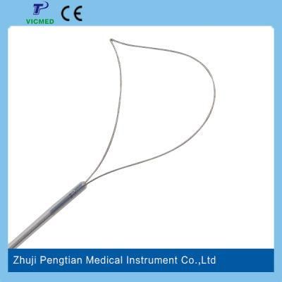 Single-Use Rotatable Polypectomy Snare Crescent Shape Endoscopic Device