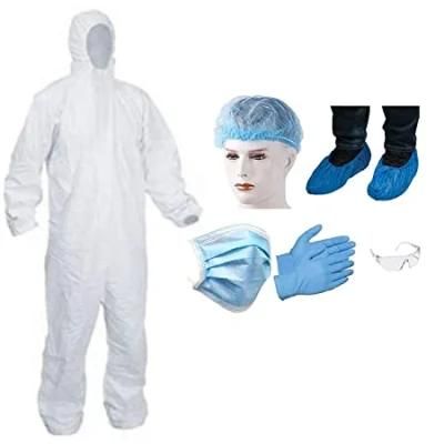 Mono Desechable Con Capucha Disposable Jumpsuit with Hood