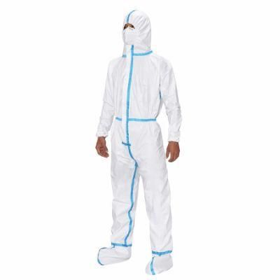 S-3XL Non Sterilization Medical Safety Isolation Suit Waterproof Disposable Polypropylene Coveralls with Factory Price