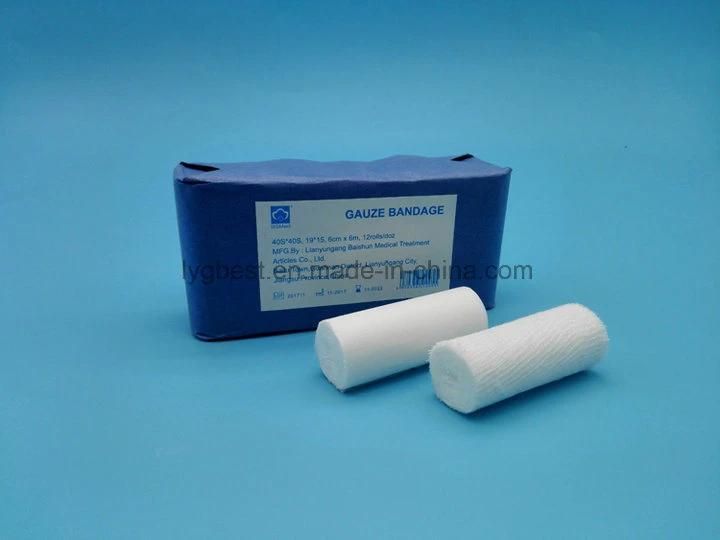 100% Disposable Medical Supply Gauze Bandage Roll for Hospital Use Medical Care