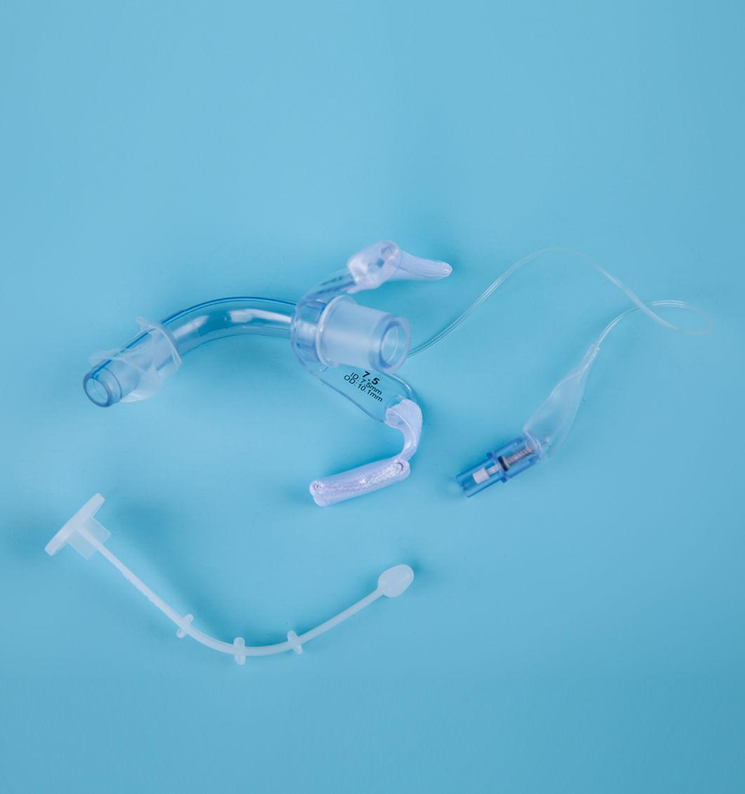 Disposable Cuffed or Uncuffed Tracheostomy Tube with Inner Cannula