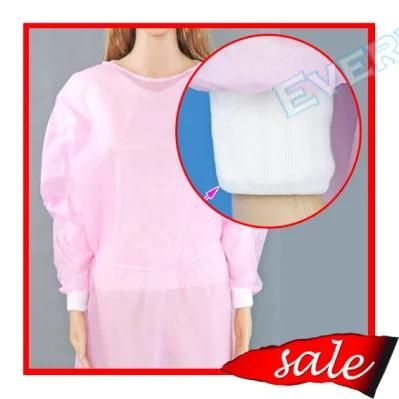 Disposable Non Woven PP Surgical Gown with Elastic Cuff