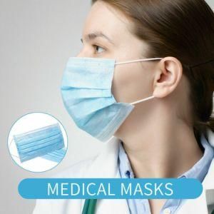 Wholesale 3ply/ 3 Ply Disposable Non Woven Medical Supply Facial Masks Face Mask Protective Respirator with Cheap Best Lowest Price Anti Flu