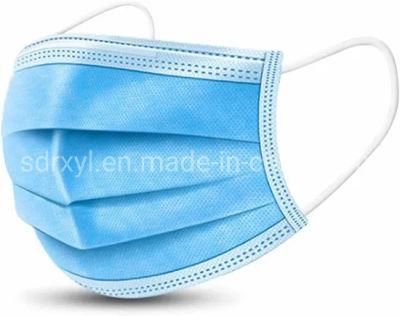 3-Ply Blue Disposable Non-Woven Face Mask with Ear-Loop