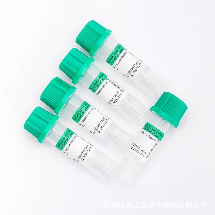 Disposable Plastic Micro Blood Collection Tube for Children′s Peripheral Blood Collection Device 0.5ml 1ml