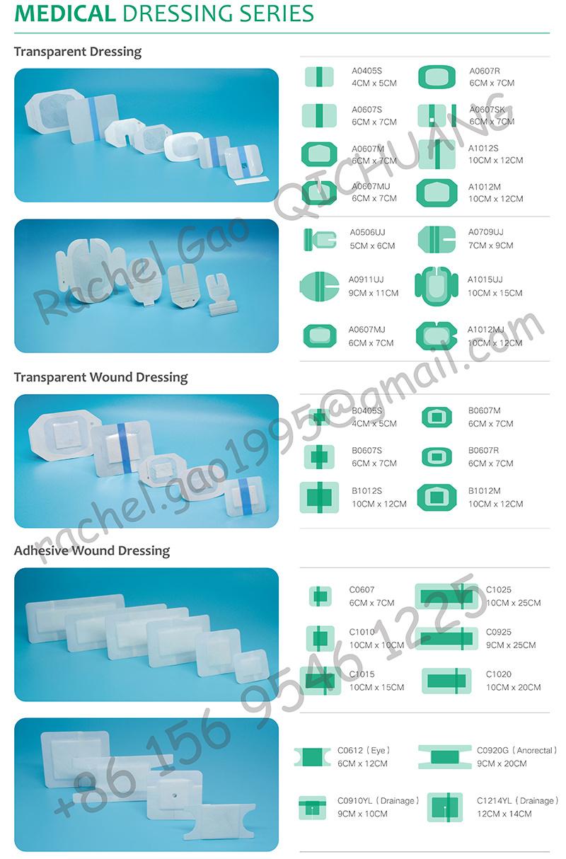 China Manufacturer Transparent Wound Film Dressing Wound Care Supply