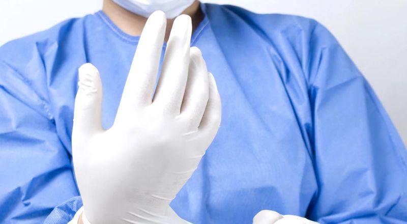 Disposable Latex Surgical Gloves Powder Free