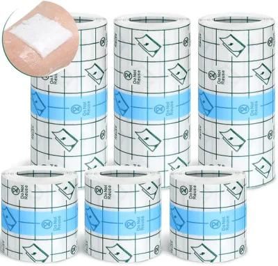 Free Samples Tattoo Waterproof Transparent PU Film Roll Tape Bandage 10cm X 10m