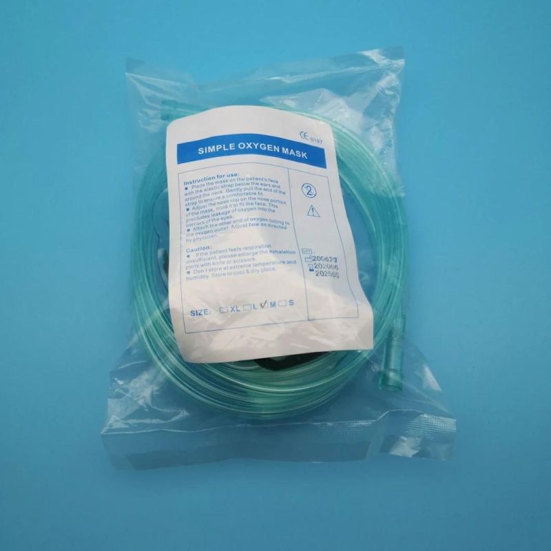 Disposable Medical Supply PVC Oxygen Face Mask Used in Hospital