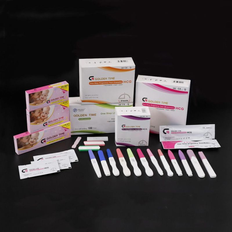Home Test Kit One Step HCG Pregnancy Test Strip Rapid Test Urine Pregnancy Tes Home Test Tone Step Pregnancy Test Ivd HCG Pregnancy Test