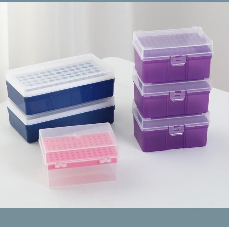 1000UL/100wells High Quality Empty PP Pipette Tip Box with Lid Pipet Tip Rack