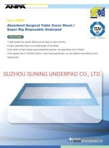 Sn001 Table Cover Sheet for Surgical and Hospital Made in Suning Underpad
