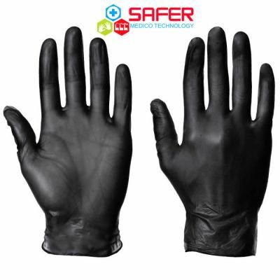 Comfortable Black Vinyl Gloves for Household Working